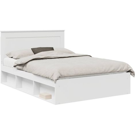 Estructura de cama 160 x 200 cm Madera de pino macizo vidaXL (1/5)