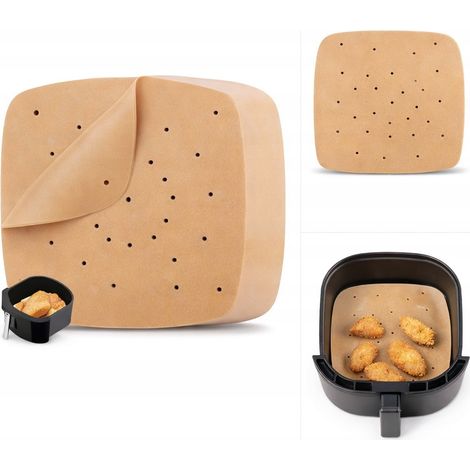 Carta da forno per friggitrice ad aria, 20 cm, 100 pezzi (1/5)