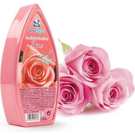 Trade Shop - Lote De 12 Desodorantes De Ambiente En Gel Que Absorben El Olor Fragancia Rosa - (1/2)