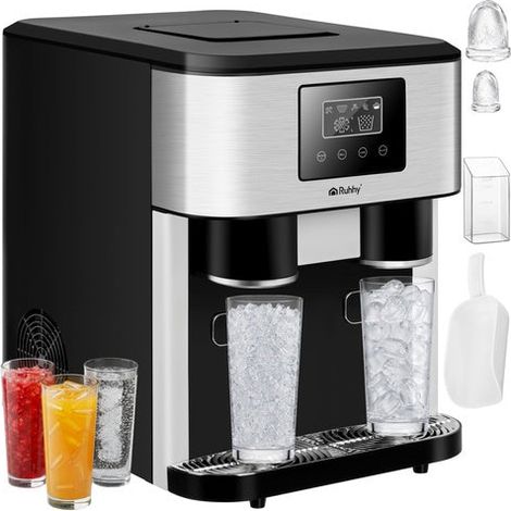 3-in-1 Ice Maker with Crusher & Water Dispenser, 15kg/Day (1/5)