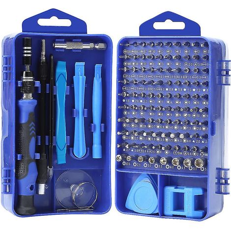 Kit de tournevis magnétique de précision portable 117 en 1 pour la réparation d'ordinateurs, d'ordinateurs portables, d'iPhones, de lunettes et de montres. (1/5)