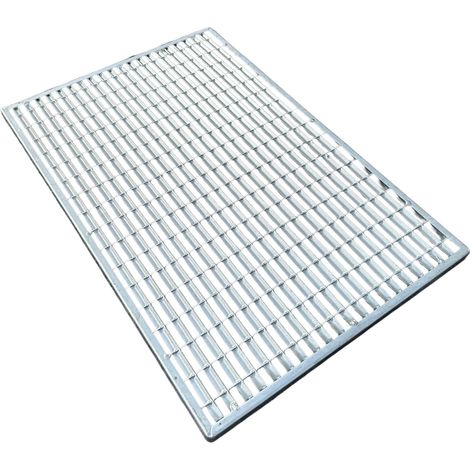 Meiser – Gratte-pieds SCRAPY 590x390x20 mm – Acier galvanisé résistant à la corrosion – Pour extérieur et chantiers – Élimine saleté et boue