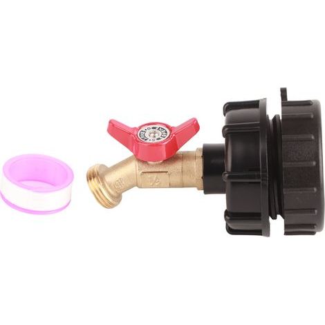 IBC tote adapter, tank tap connector, valve fitting parts, small nozzle (1/5)
