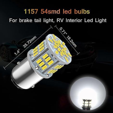 1157 LED-Bremslichtbirne, 12V-24V 1157 BAY15D LED-Ersatzbirne für Brems-, Rück-, Fahr-, Park- und Rückfahrlicht, Edition 1023