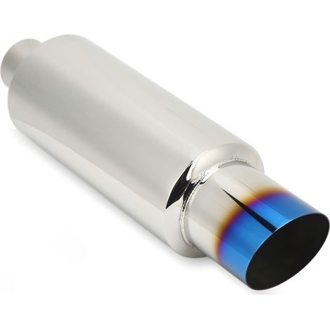 Tuyau de Queue de Silencieux D'échappement 丨 Silencieux D'échappement 丨 Silencieux D'échappement de Voiture Silencieux D'échappement en Acier Inoxydable Entrée 2 Pouces Sortie 3 Pouces Universel. (1/5)