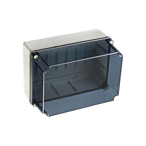 Gslt322 Ide Boitier Industriel étanche Ip67 Avec Bords Lisses Couvercle Réhaussé Transparent Dim.328x239x188