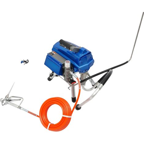 Pulverizador de pintura sin aire, motor de 1200 W, presión de 3000 psi, azul, enchufe europeo de 220 V-240 V. (1/2)