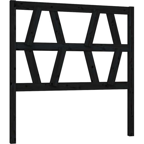 Maison Exclusive - Cabecero de cama madera maciza de pino negro 8 (1/5)