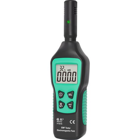 Detector de radiación de campo electromagnético GABRIELLE, medidor EMF, 5 Hz - 3500 MHz con 3 niveles de alarma sonora y luminosa - MET01