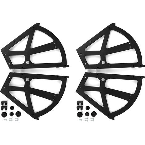 Support de rotation de meubles, 4 pièces/ensemble meubles de maison chaussures tiroir armoire charnière plaque rabattable cadre pivotant accessoire pour salon de cuisine (1/5)
