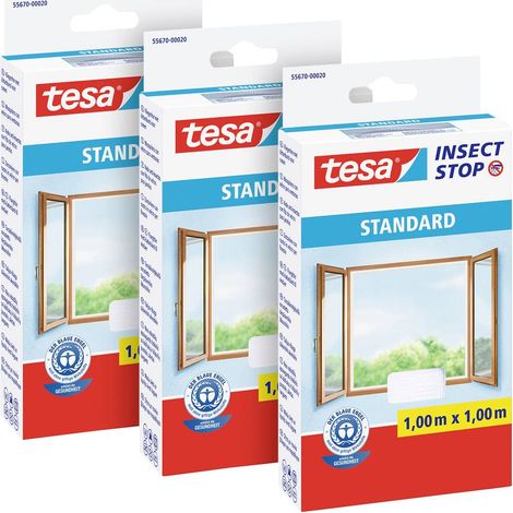 tesa STANDARD 55670-00500-00 Zanzariera (L x A) 1000 mm x 1000 mm Bianco 3 pz. (1/5)