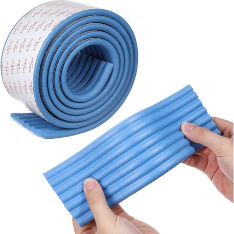 Bande de protection bord table bleue 1 rouleau mousse (1/5)