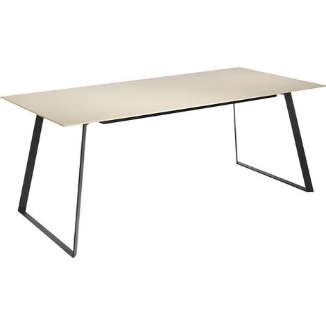 MOMMA HOME Mesa de comedor Troya color moka, Medidas: 200 x 90 x 75H cm (1/4)