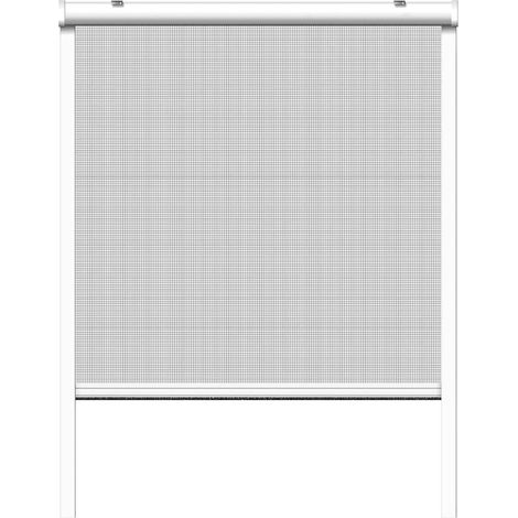 Schellenberg 70892 rullo 130 x 160 cm, zanzariere per finestre in fibra di vetro con telaio e cassetta, bianco, 130x160cm (1/4)