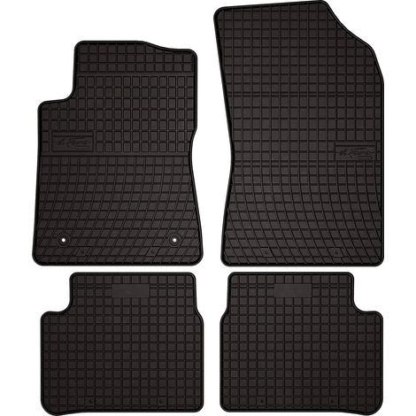 Tapis de sol en caoutchouc pour : Citroën C3 III (2017-) - noirs, sur mesure