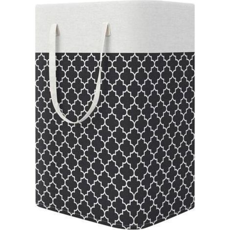 Panier a Linge Sale,Grand Panier à Linge,75L Organiser Paniers pour Vêtements Stockage,Pliable Sac à Linge en Tissu Corbeille a Linge