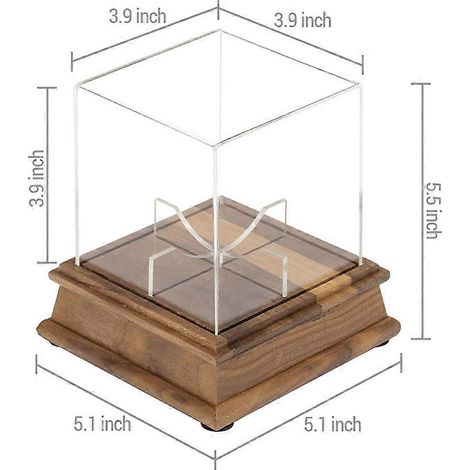 Vitrine für Softbälle, Kunststoff-Präsentationsständer, transparenter Präsentationswürfel, Acryl-Schutzbox für Basebälle (1/5)