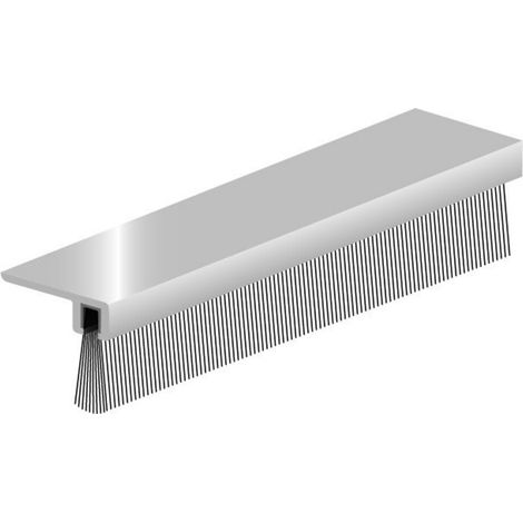 Ellen Dichtungsbürste IBS 90/18 Alu 1 Meter Vorgebohrt, Gesamthöhe 18 mm (1/3)