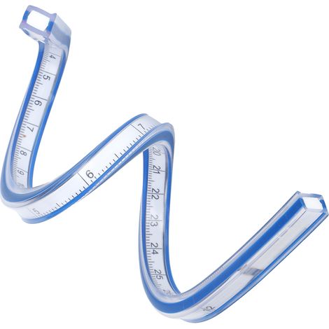 règle serpent, règle courbe, règle flexible, règle serpent métrique et impériale, gabarit de marquage, règle serpent pour vêtements, règle serpent de 30 cm (1/5)