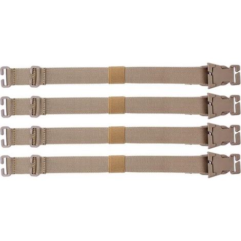 Sangles de fixation pour sac à dos, lot de 4, accessoires tactiques réglables et robustes, pour camping, randonnée et activités extérieures, kaki (1/5)