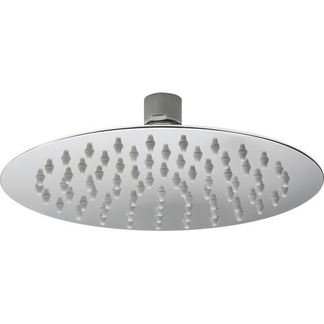 Hudson Reed Round Fixed Shower Head 200mm Diameter - Chrome