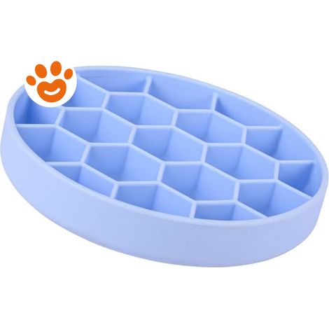 Zolux Dog Ciotola Antigoloso Silicone Ventosa Blu - M (16cm) - Accessori