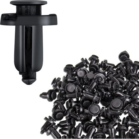 Rivets Clips Plastiques Voiture 100Pcs, Clip Fixation Voiture 10mm (1/5)