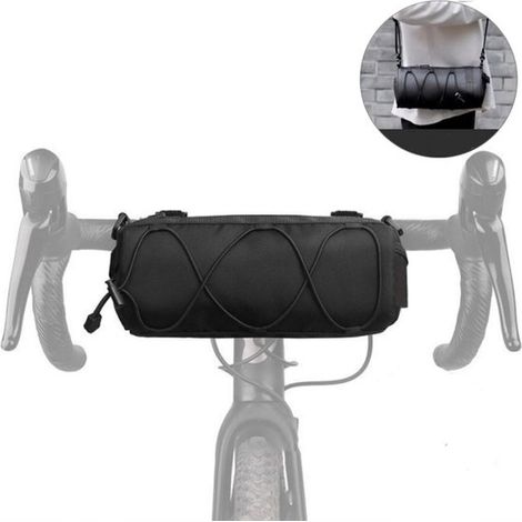 Borsa da manubrio per bicicletta, borsa multifunzionale per bicicletta, borsa portaoggetti per biciclette, borsa a tracolla, borsa portaoggetti per mountain bike (1/5)