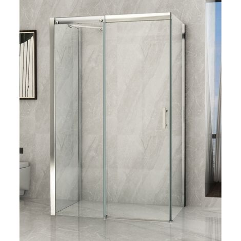 Box Cabina Doccia in Cristallo 8 mm Tre 3 Lati Porta Scorrevole - Misura Box 3 Lati 70x90x70 (1/3)