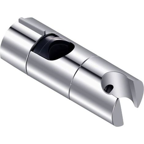 Bracket of Shower,18-25MM to Diameter Adjustable,Chrome-plated + Design ABS Bracket Hand shower,Suitable to the Barre of Shower (1/4)