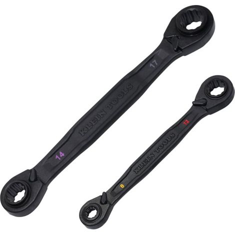 Klein Tools Jeu de clés à cliquet 4-en-1 métrique 2 pièces