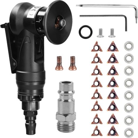 Machine De Chanfreinage Pneumatique, Chanfreineuse Pneumatique Mini Outil De Chanfreinage à Air Pneumatique Pour Le Chanfreinage Et L'éBavurage Outil D'éBavurage En MéTal Portable 30 000 Tr/Min (1/5)