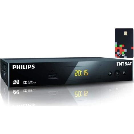 TNTSAT Decodeur TNT Satellite Recepteur Dsr 3231t + TNTSAT Carte - HD Astra (19,2°) / USB / HDMI / MPEG4 / Full HD / 1080P
