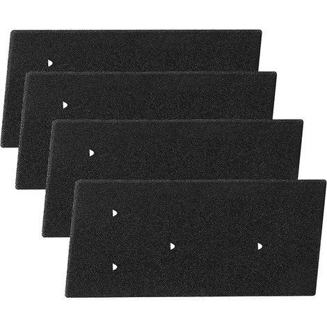 4 filtros para secadora de ropa, bomba de calor, filtro de esponja, condensador, 230 x 115 x 14 mm