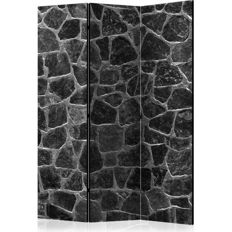 Paravent 3 Volets "Black Stones" 135x172cm (1/2)