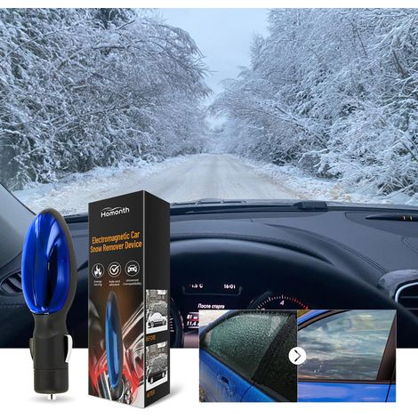 Electromagnetic heating snow removal device for car windows, portable car de-icing device -- 1 piece -- BIEMMEDUE (1/5)