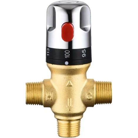[NEVER USED] Adjustable thermostatic bathroom mixer tap, brass water mixer tap, hot/cold water mixing temperature control valve