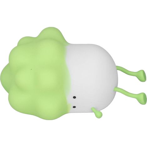 Kohlförmige Nachttischlampe, LED, Silikon, wiederaufladbar, 3 Modi, Berührungssensor, ideal fürs Schlafzimmer. Farbe: Grün. (1/5)
