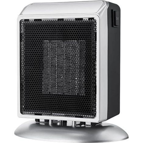 1 radiateur céramique, chauffage soufflant portable, 400 W / 900 W, protection anti-surchauffe et anti-basculement, pour bureau chambre salon (1/5)