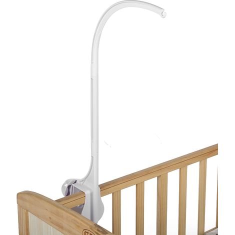Support pour hochet et clochette de lit bébé, décoration à faire soi-même pour berceau, bras de suspension (style G), blanc (1/5)