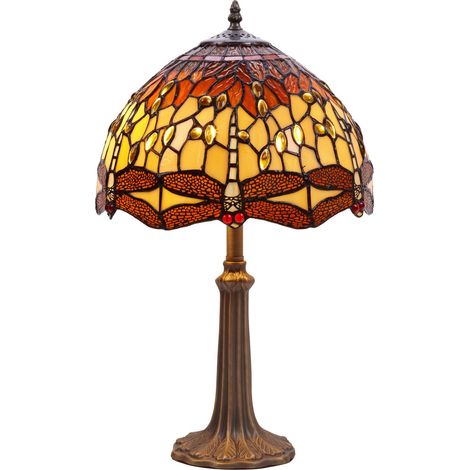 Mittlere Tischlampe, Durchmesser 30 cm, Serie Belle Amber