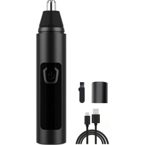 Trimmeuse Pour Poils De Nez - Moteur Électrique - Tête Protectrice - Lumière Led Intégrée - Sans Fil - Rechargeable - 1 Pièce (1/5)