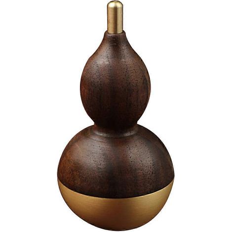Gobelet décoratif en cuivre pur, 1 pièce, en forme de noix. Ornement artisanal pour la maison.-9x4.5cm (1/4)