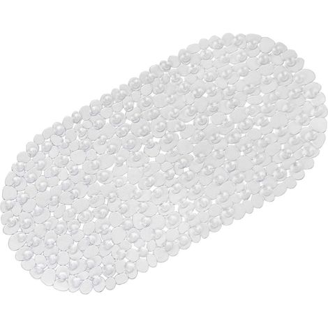 Tapis de douche antidérapant Transparent à ventouses 66×36 cm (1/5)