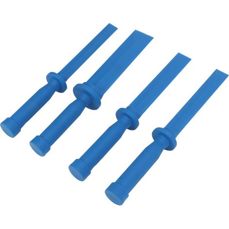 Kit de 5 grattoirs en nylon pour mastic, colle et adhésifs - Outils de démontage universels, lames en plastique résistant (1/5)