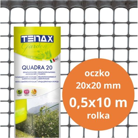 Câble PVC quadra 20 en graphite mesh 0,5 m x 10 Mo, maille 20 mm - 10,0 Mo - S-B 01185G (1/3)