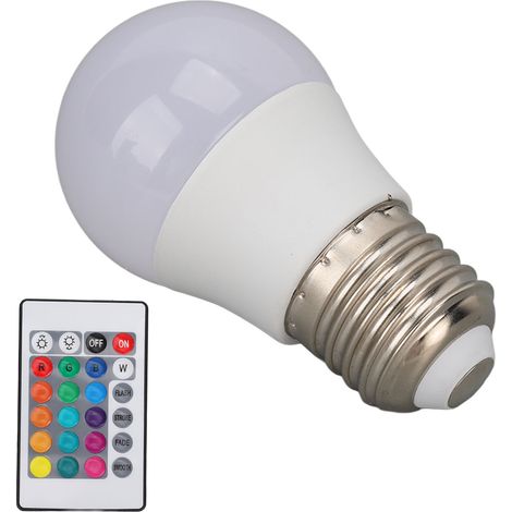 Ampoule Led Rgbcw - 6 W - Base E27 - Télécommande Incluse - 5 Couleurs + Température De Couleur Réglable - Pour Intérieur (1/5)