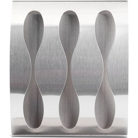 Porte-brosse à dents mural en acier inoxydable - Rangement salle de bain (Support 3 brosses, design moderne) (1/5)