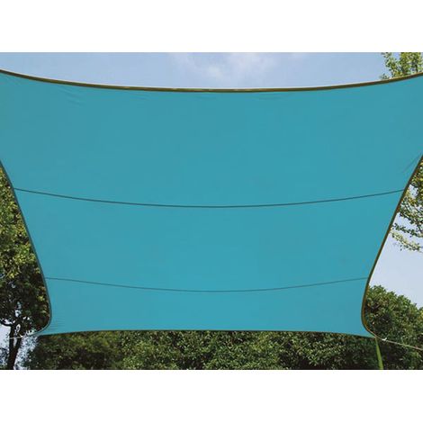 Sonnensegel Quadratisch Blau 5x5m - Sonnenschutz für Terrasse & Balkon