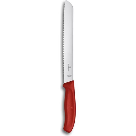 Victorinox Swiss Classic, Coltello da Pane con Lama Seghettata da 21 cm in Acciaio Inox, Rosso (1/5)